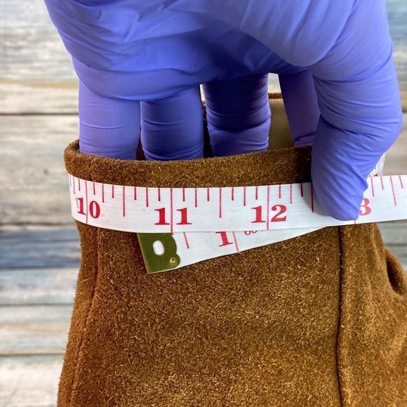 Franco Sarto Winston Brown Suede Wedge Heel Ankle Boot. - Picture 9 of 12